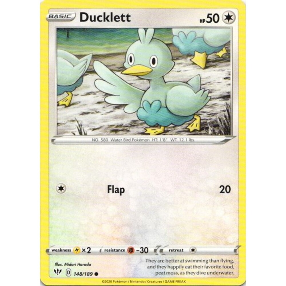 Ducklett #148 Pokemon Darkness Ablaze